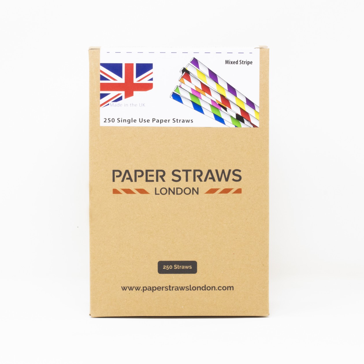 Paper Straws London 250pcs (200mm x 6mm) Paper Straws London 250pcs (200mm x 6mm)