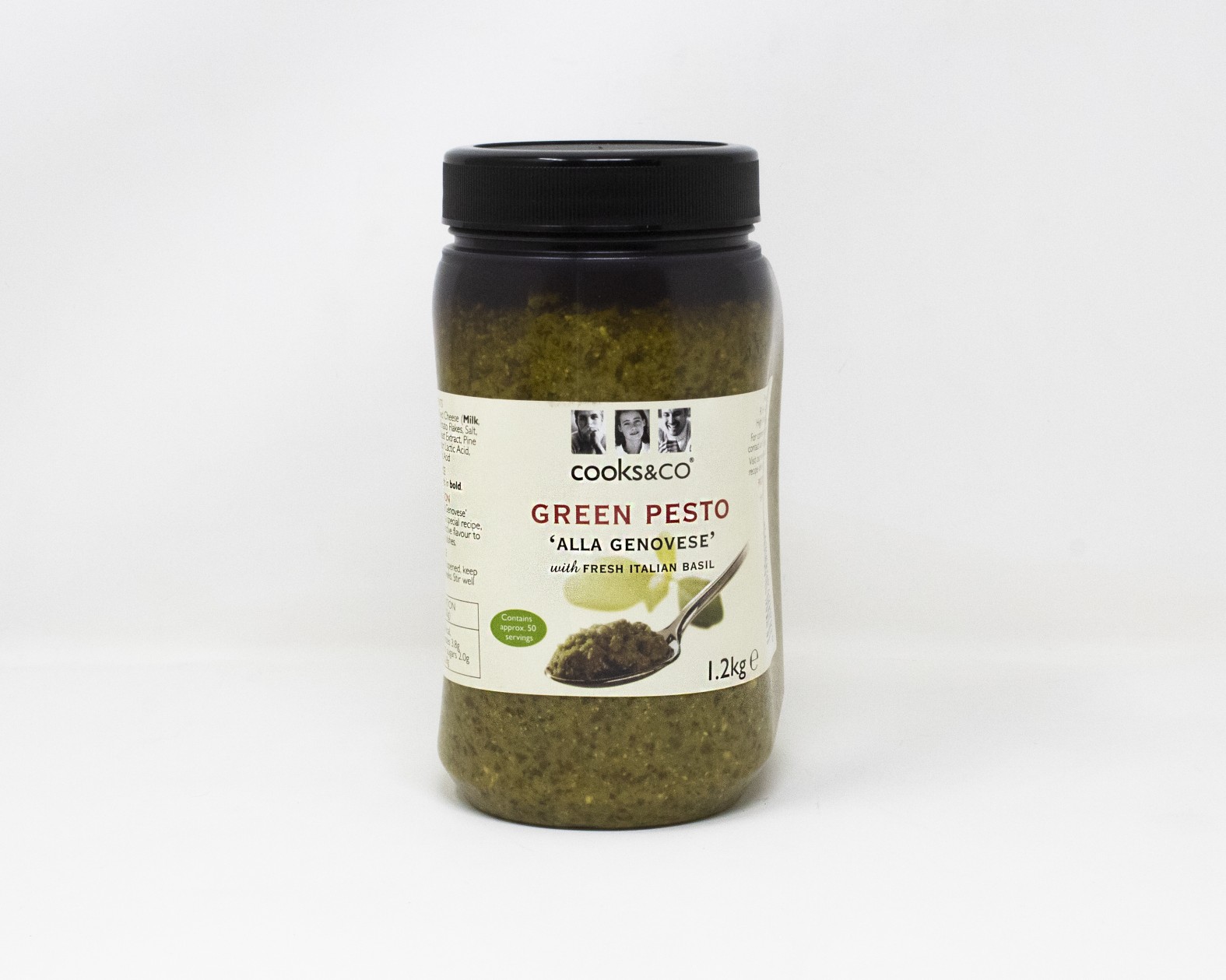 Cooks & Co Green Pesto With Fresh Italian Basil 1.2kg Cooks & Co Green Pesto With Fresh Italian Basil 1.2kg