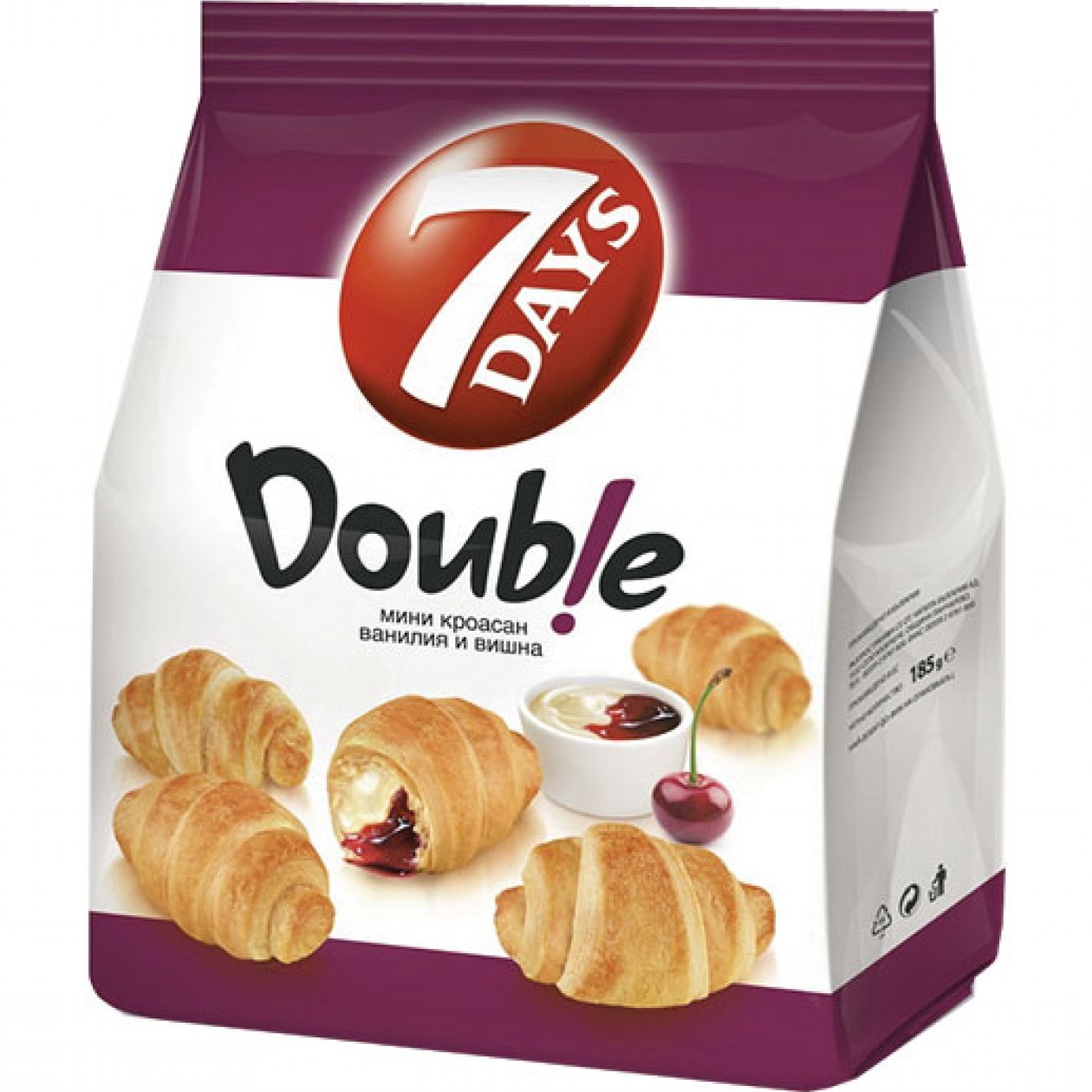 7 Days 185gx8 Double Cherry Vanilia Croissant (54337) 7 Days 185gx8 Double Cherry Vanilia Croissant (54337)