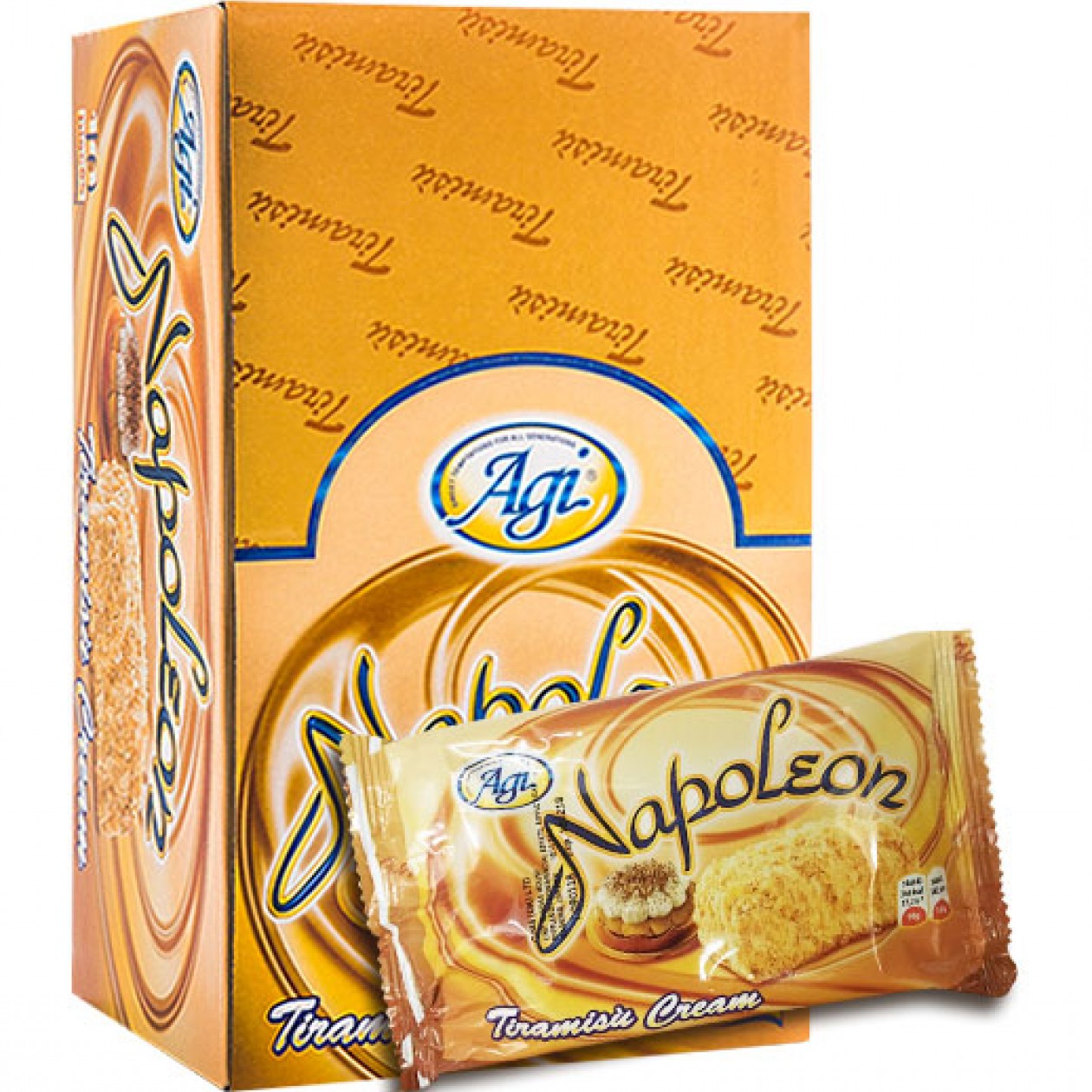 Agi Napoleon Pastry with Tiramisu Cream 10x90g Agi Napoleon Pastry with Tiramisu Cream 10x90g