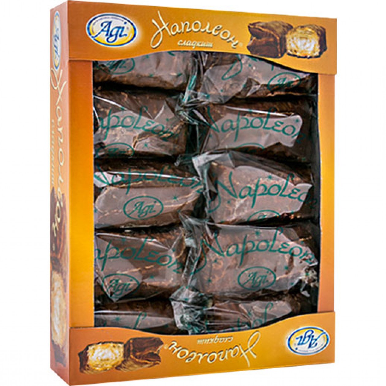 Agi Napoleon Pastry with Cocoa Coating 10x90g Agi Napoleon Pastry with Cocoa Coating 10x90g