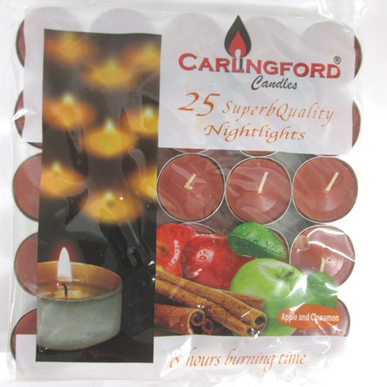 Carlingford Scented Nightlights Apple & Cinnamon 25pk Carlingford Scented Nightlights Apple & Cinnamon 25pk
