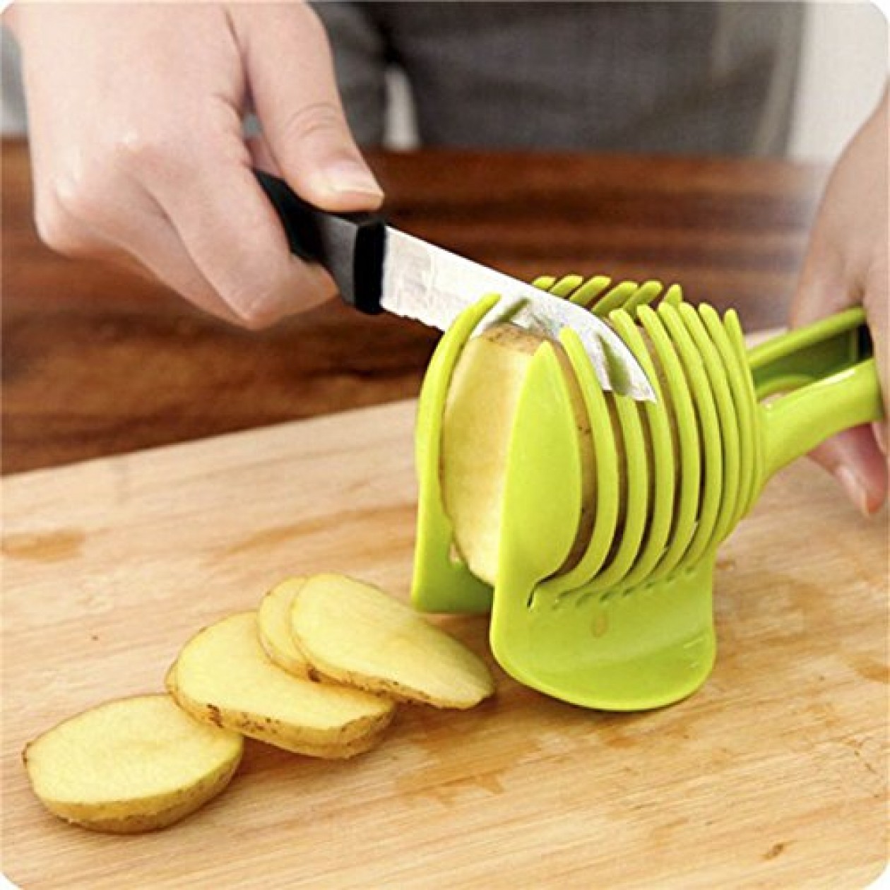 Vegetable Slicer Fruit Slicer Tomatoes Clip Slicer and Holder Vegetable Slicer Fruit Slicer Tomatoes Clip Slicer and Holder