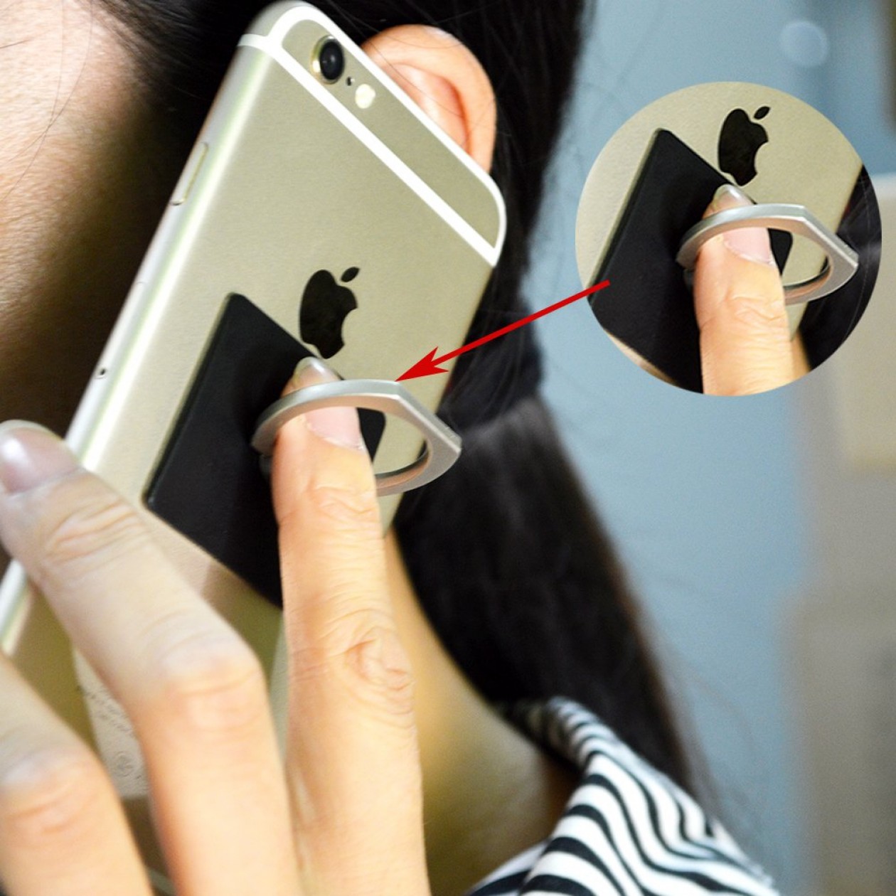 Easy 360° Rotation Cell Phone Ring Stand Holder Grip Easy 360° Rotation Cell Phone Ring Stand Holder Grip