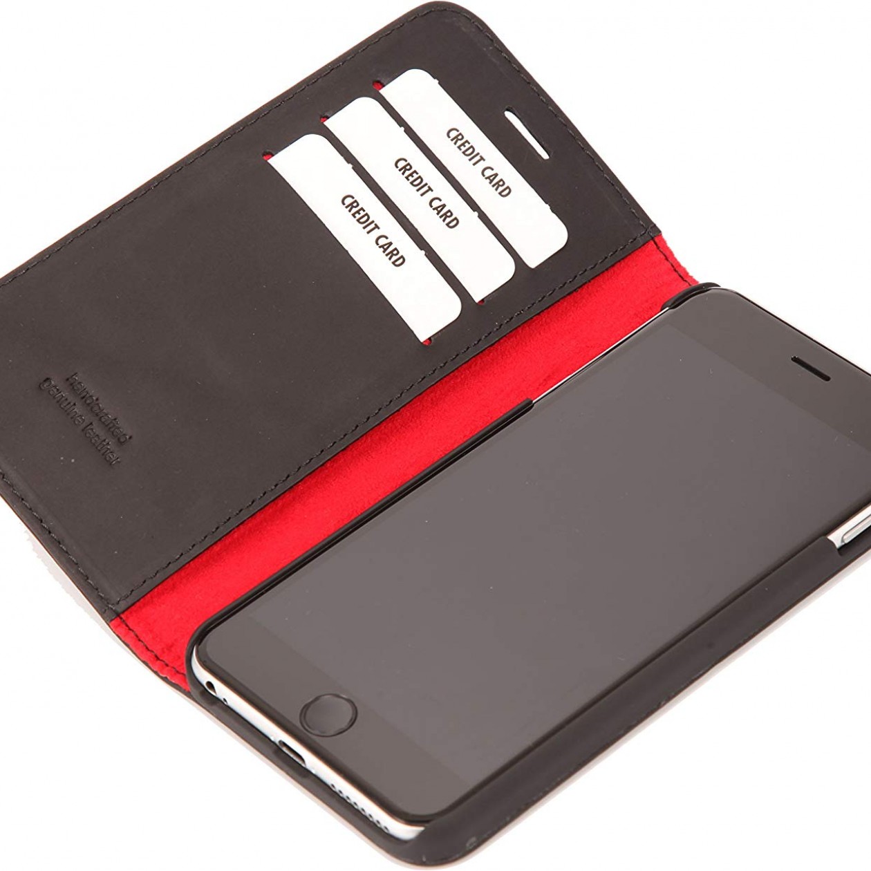 iPhone 6 Plus / 6s Plus, Black Wallet Case for Apple iPhones Genuine Leather Black iPhone 6 Plus / 6s Plus, Black Wallet Case for Apple iPhones Genuine Leather Black
