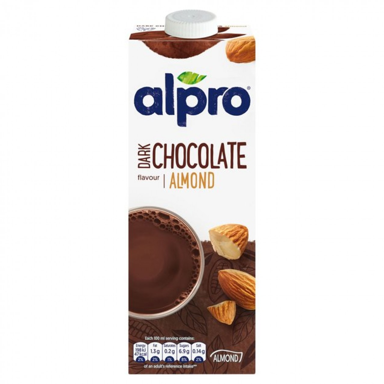 Alpro Almond Dark Chocolate 1Lx6 Alpro Almond Dark Chocolate 1Lx6