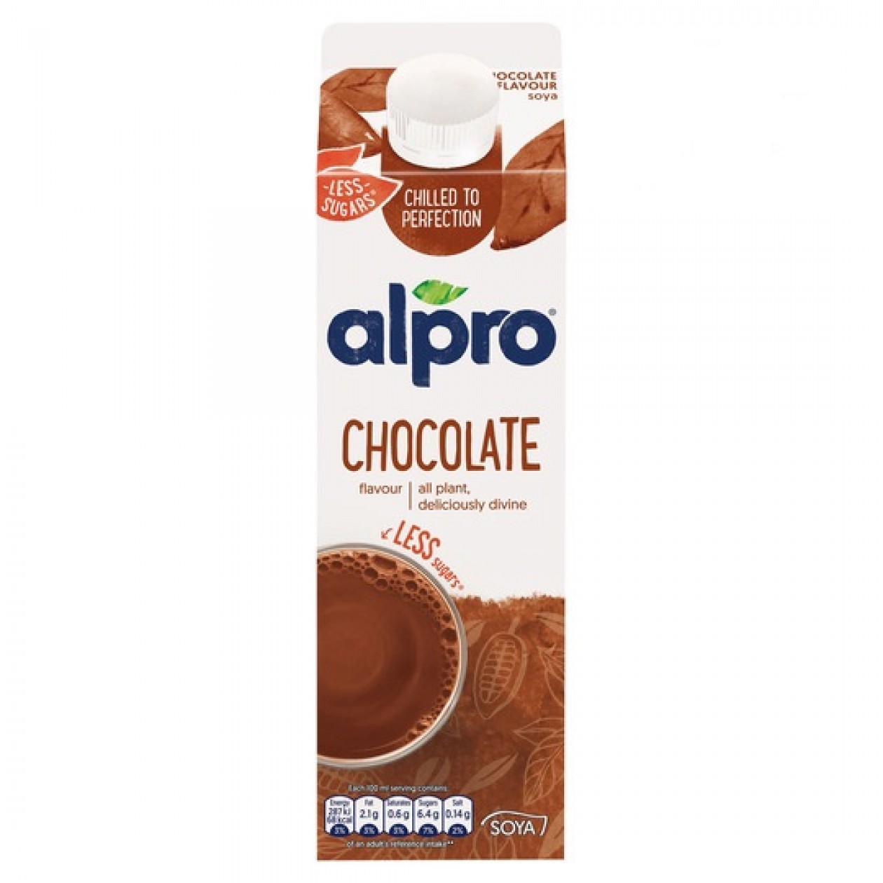 Alpro Soya Milk Chocolate 6x1lt Alpro Soya Milk Chocolate 6x1lt