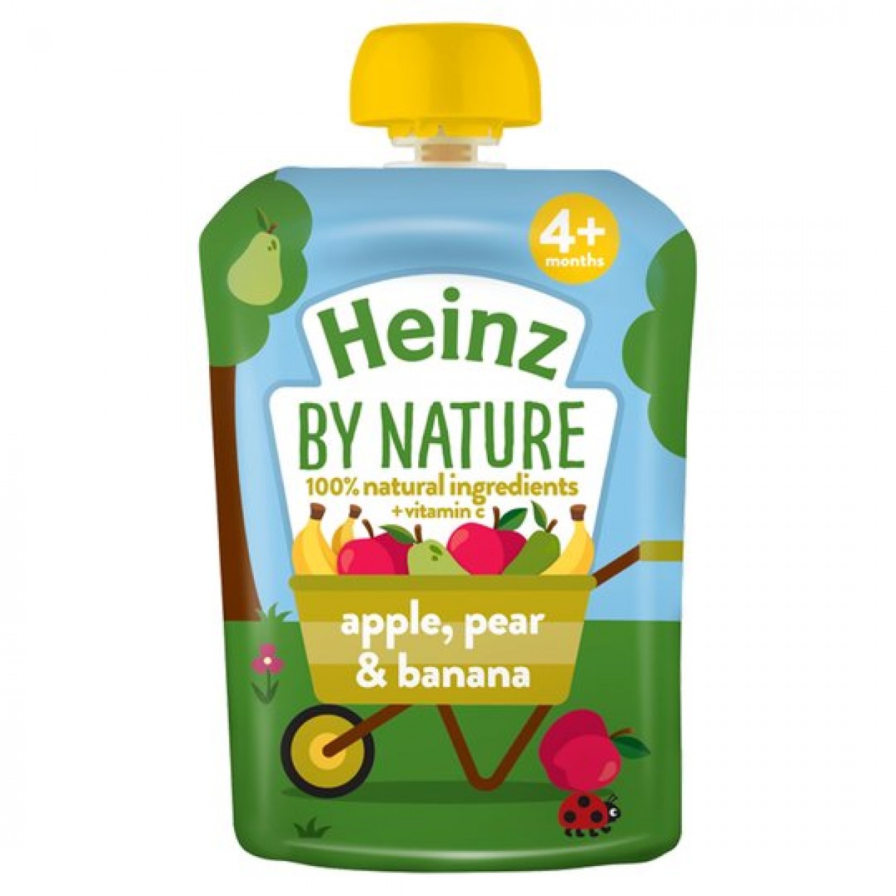 Heinz Apple Pear & Banana Pouch 4+ 6x100G Heinz Apple Pear & Banana Pouch 4+ 6x100G