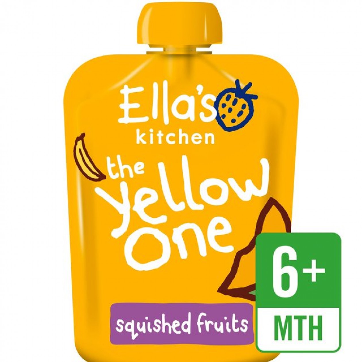 Ella's Kitchen Organic The Yellow One Smoothie Fruits 12x90 G Ella's Kitchen Organic The Yellow One Smoothie Fruits 12x90 G