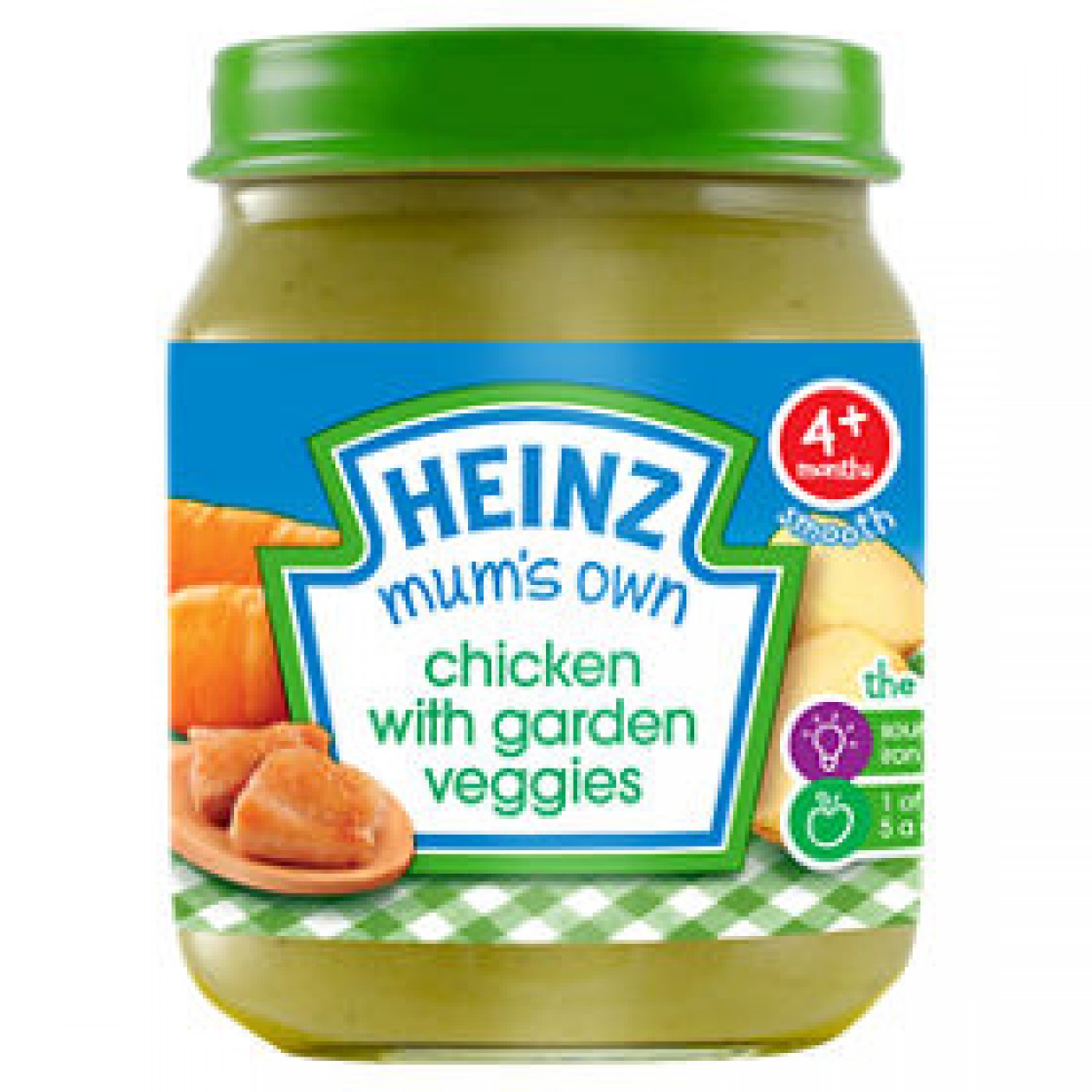Heinz Chicken With Garden Veggies Jar (4+ Months) 6 x 125g Heinz Chicken With Garden Veggies Jar (4+ Months) 6 x 125g