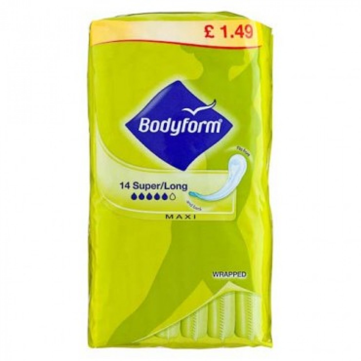 Bodyform Super Long Maxi Pads 10X14 Pack Bodyform Super Long Maxi Pads 10X14 Pack