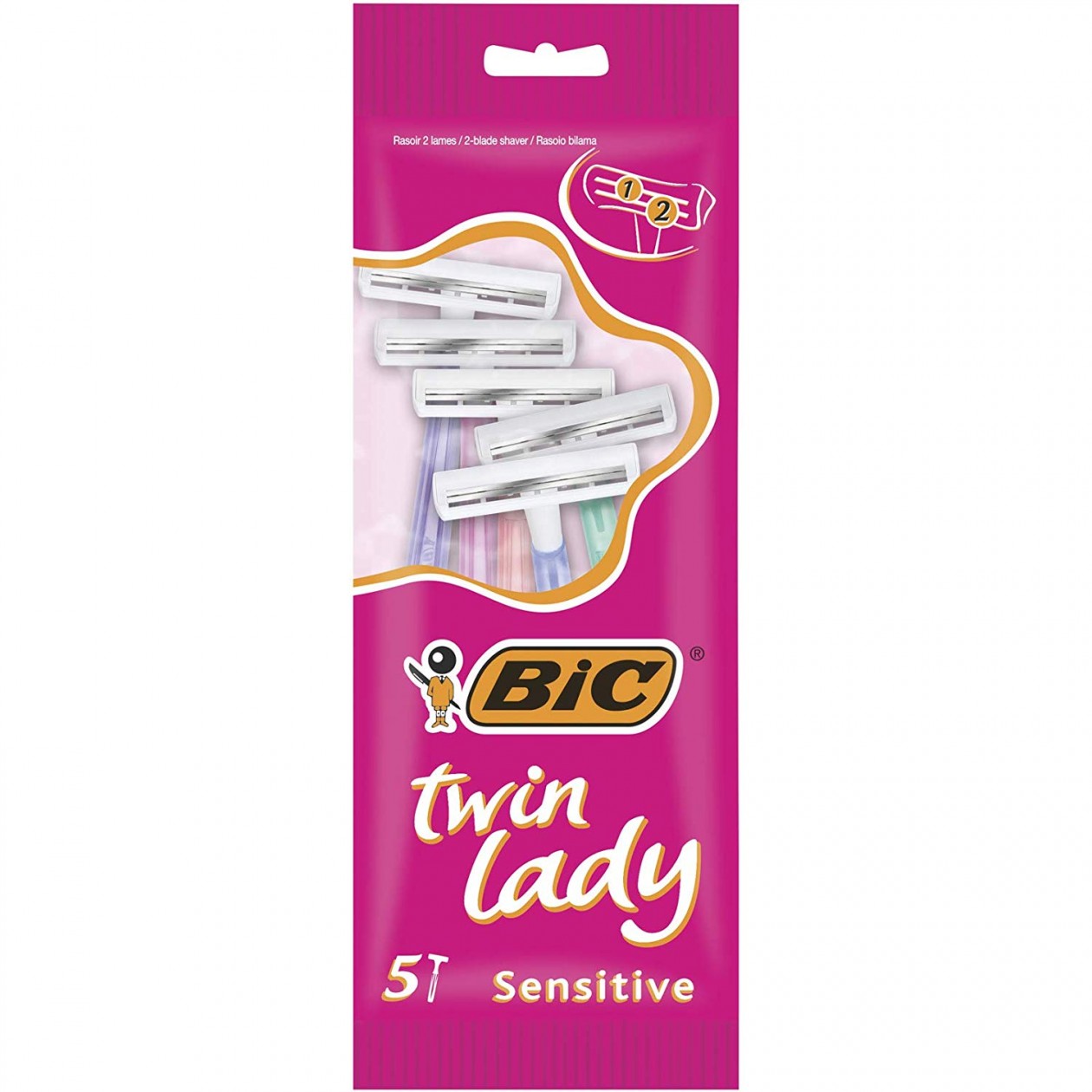Bic Twin Lady Sensitive Razor 5 Bic Twin Lady Sensitive Razor 5