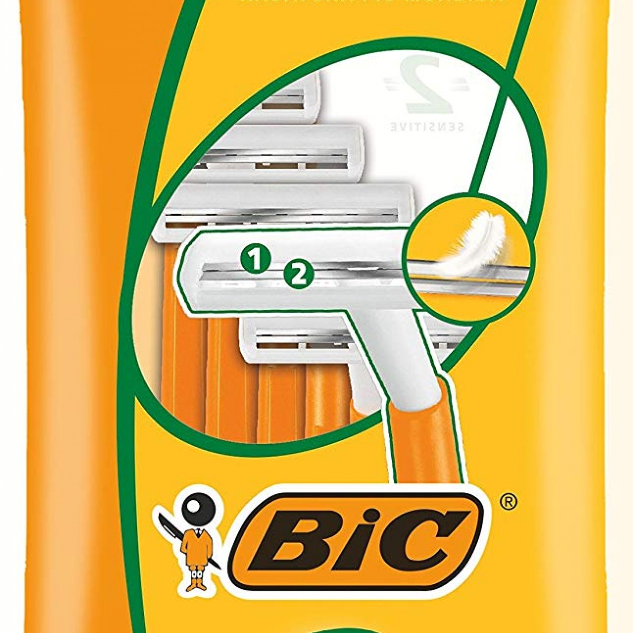 Bic 2 Sensitive Men's Razors 5 Bic 2 Sensitive Men's Razors 5