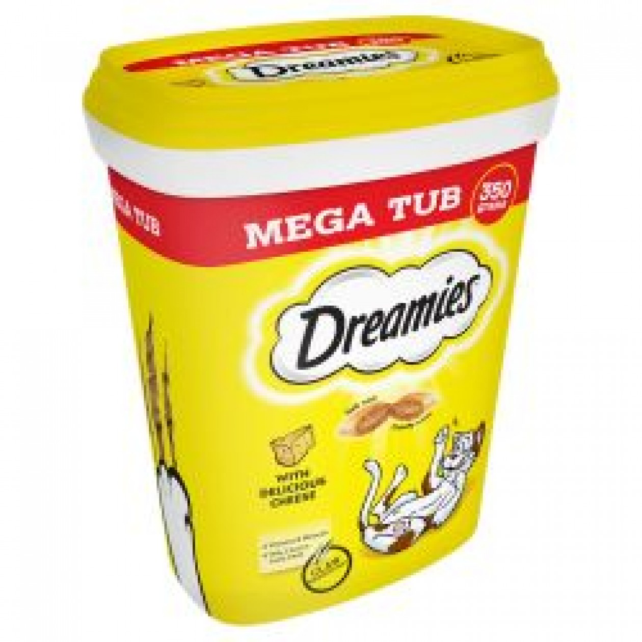 Dreamies Mega Pack Cheese Adult Cat Treat 350g Dreamies Mega Pack Cheese Adult Cat Treat 350g