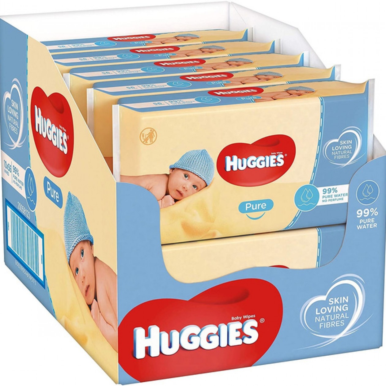 Huggies Baby Wipes New Pure 10 Pack x 56 , Total 560 Huggies Baby Wipes New Pure 10 Pack x 56 , Total 560