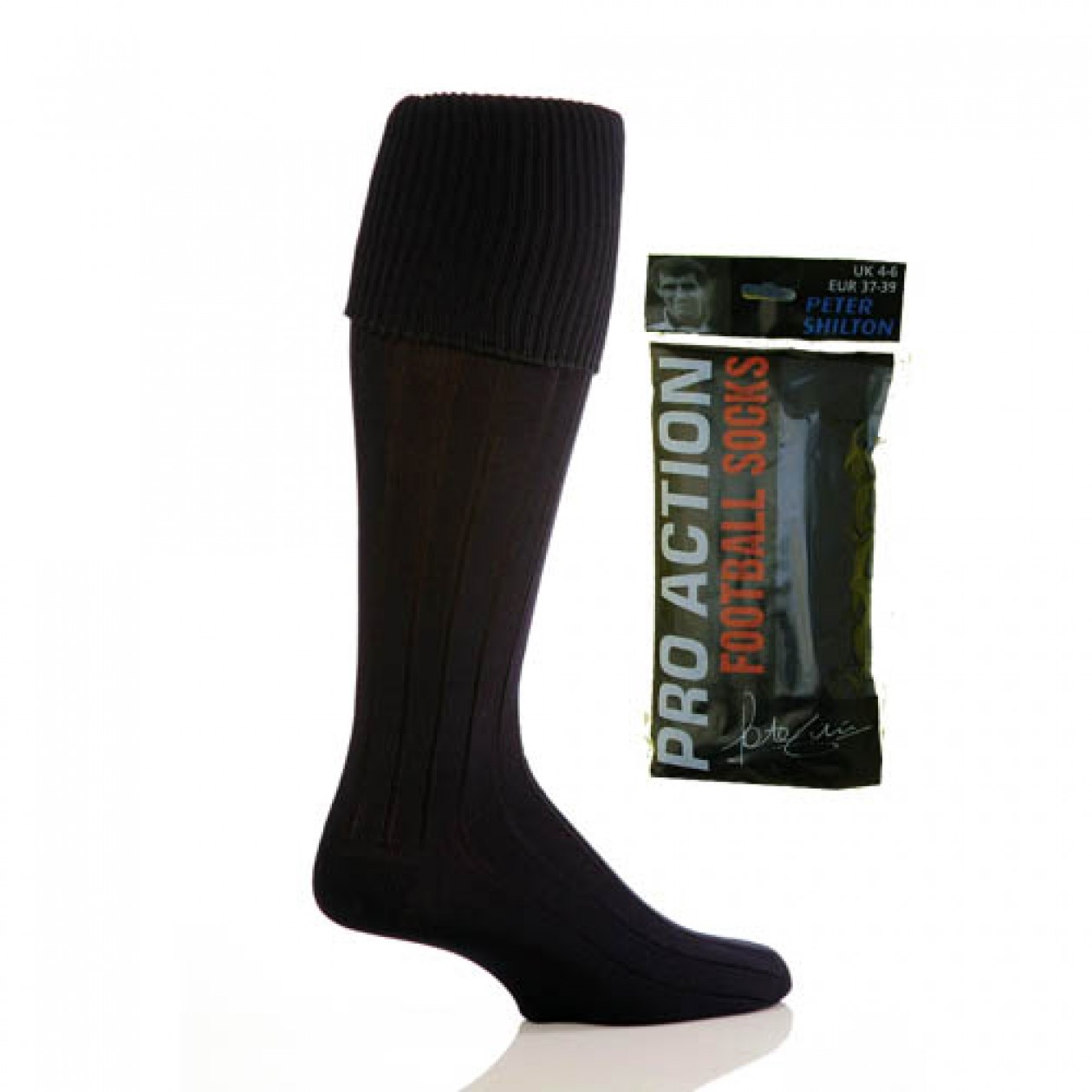 Ladies Black Football Socks size 4-6 Single Pair Ladies Black Football Socks size 4-6 Single Pair