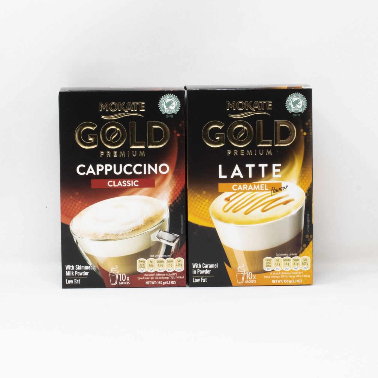 Mokate Gold Premium Latte Caramel Sachets 10 Pack