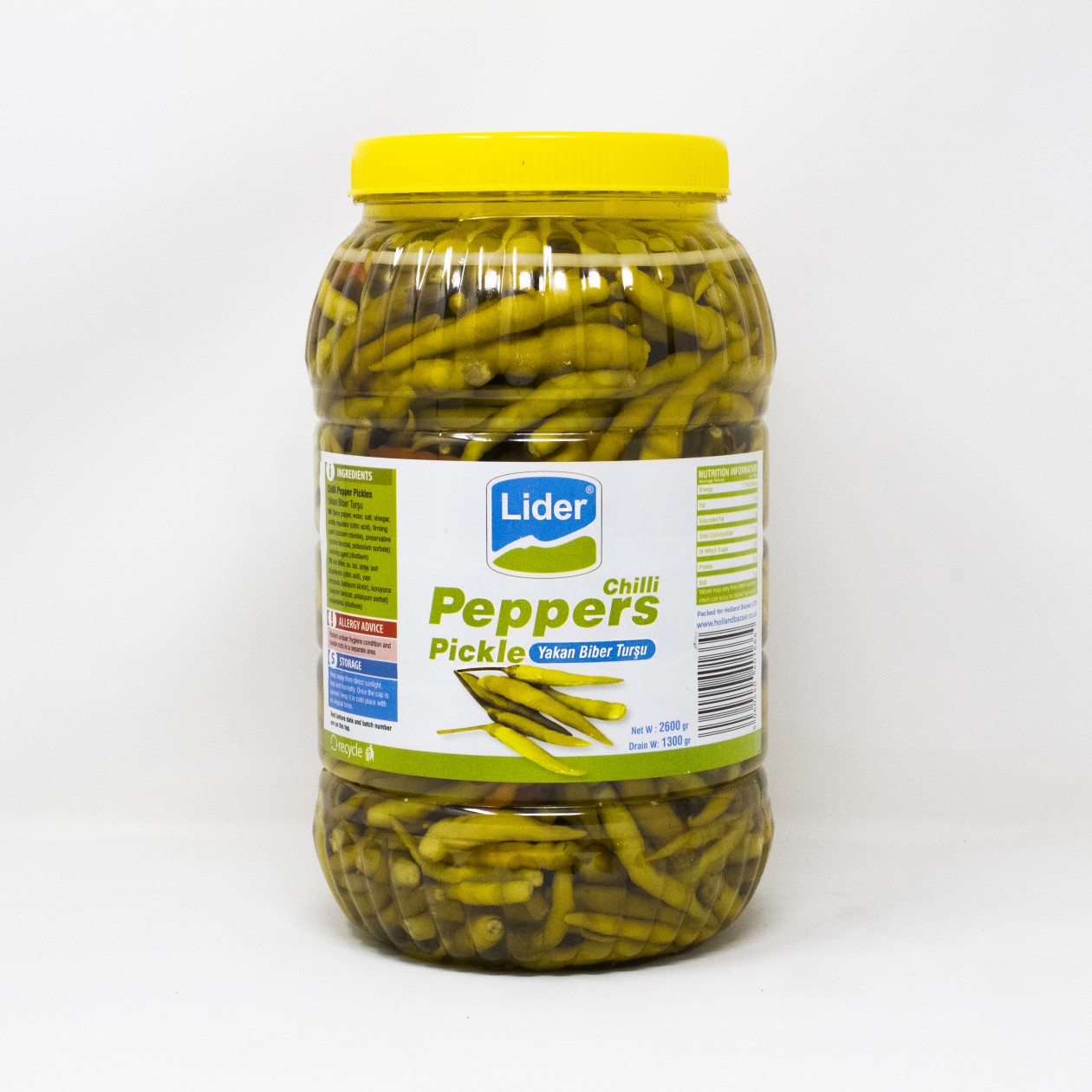 Lider Hot Chilli Peppers Pickle 2600g