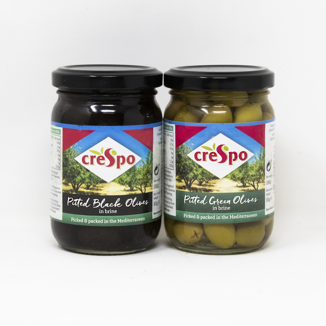 Crespo sliced Black Olives In Brine 2.8g