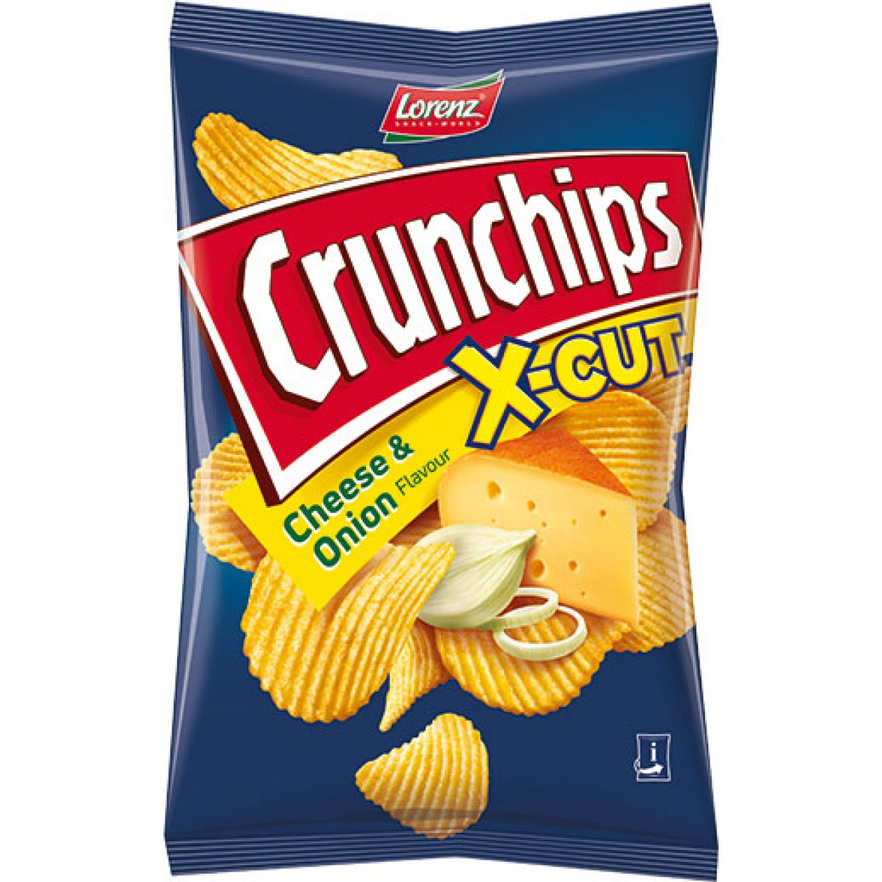Crisps Crunchips X-Cut Cheese & Onion 10x150g