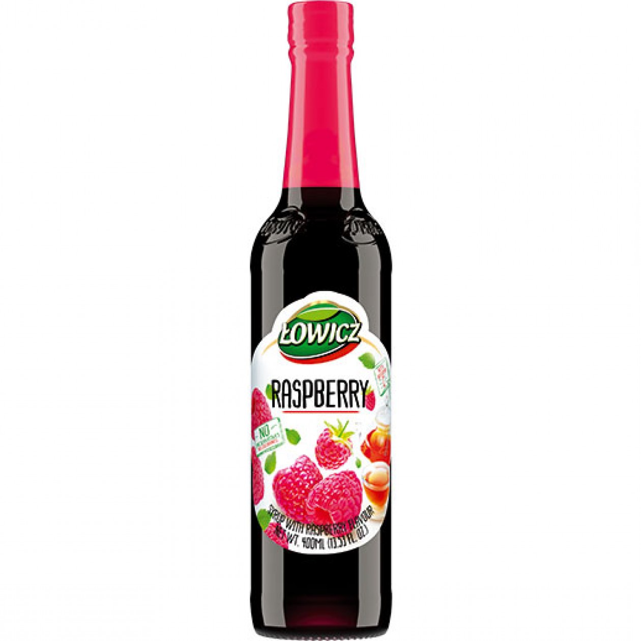 Lowicz Syrup Raspberry (Malina) 6x400ml