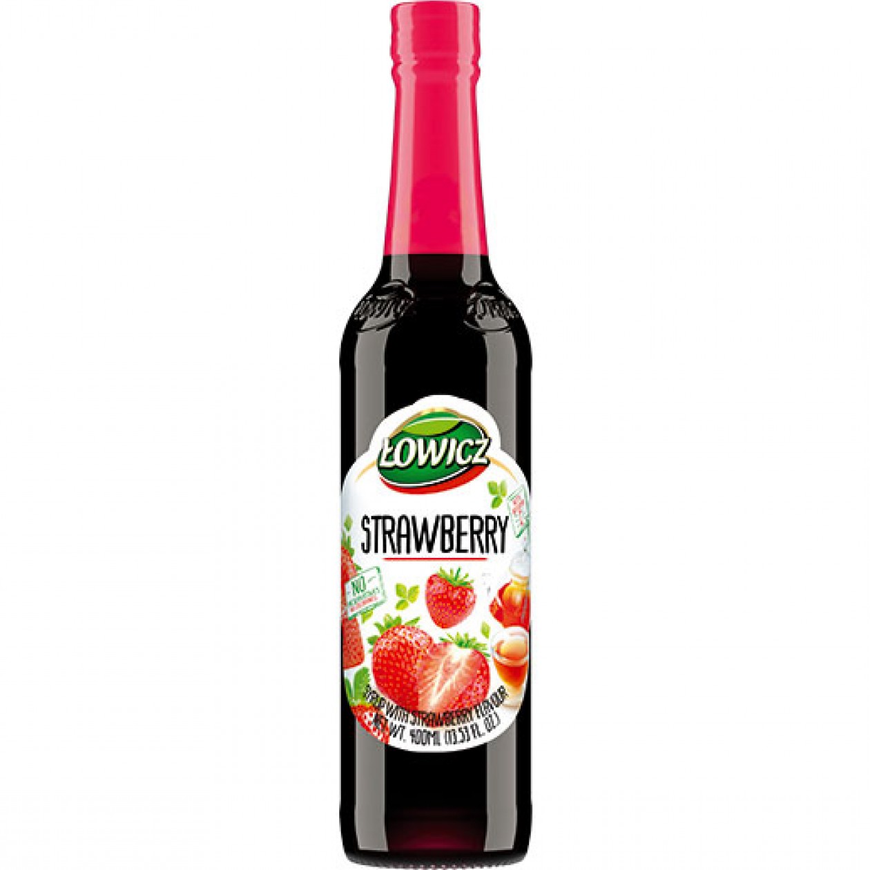Lowicz Syrup Strawberry (Truskawka) 6x400ml