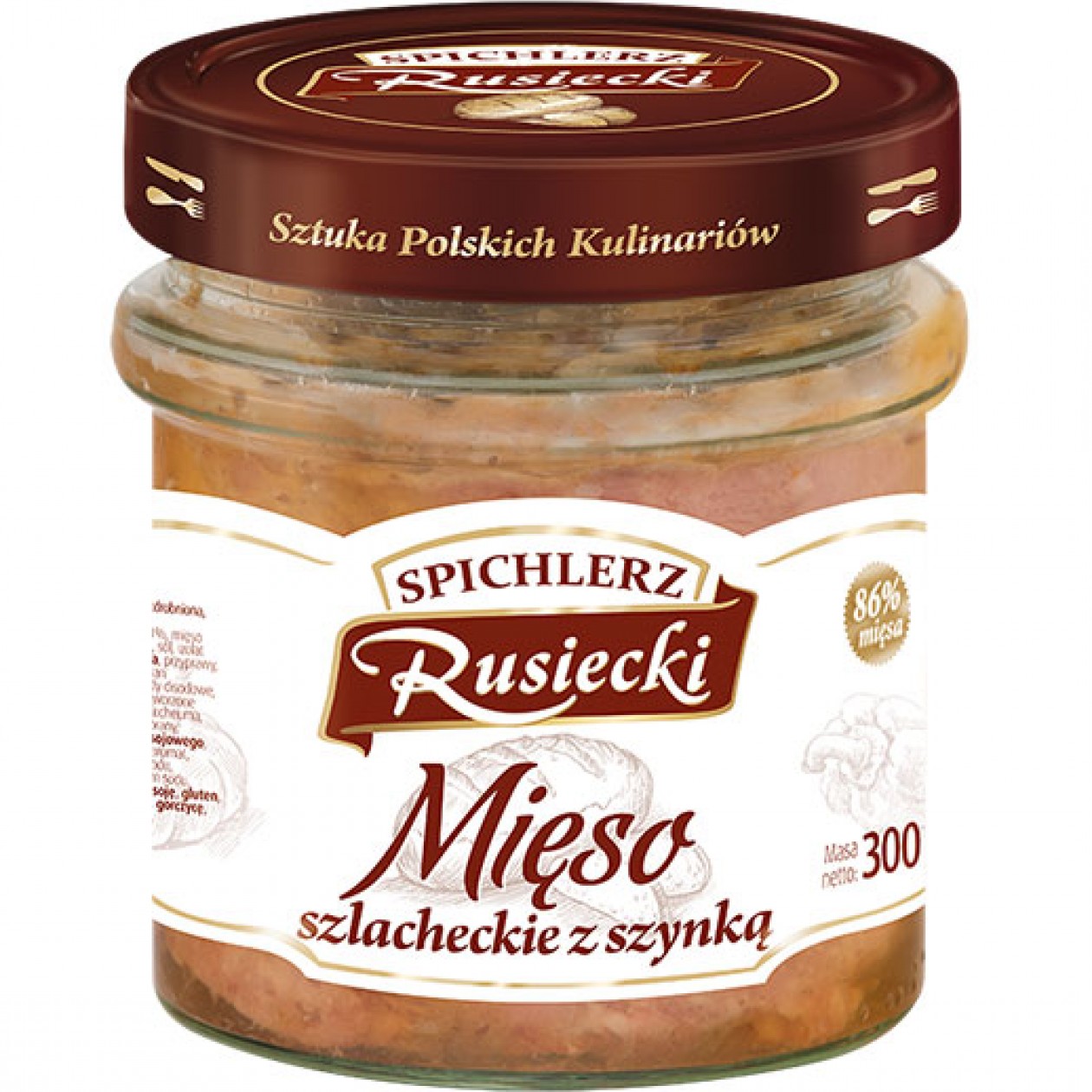 Rusiecki Mieso Szlacheckie (County meat with ham) 8x300g