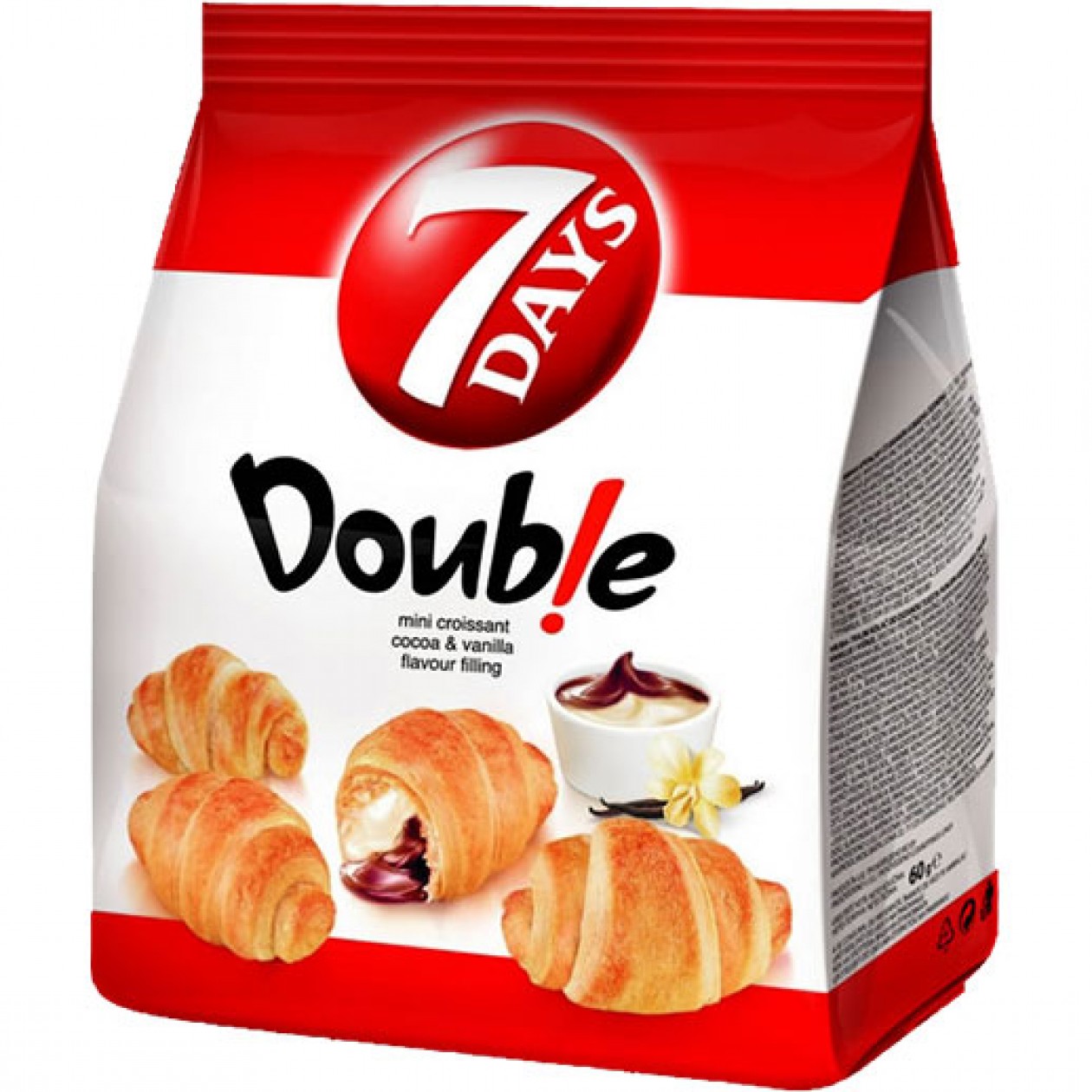 7 Days 185gx8 Double Cocoa Vanilia Croissant (57320)