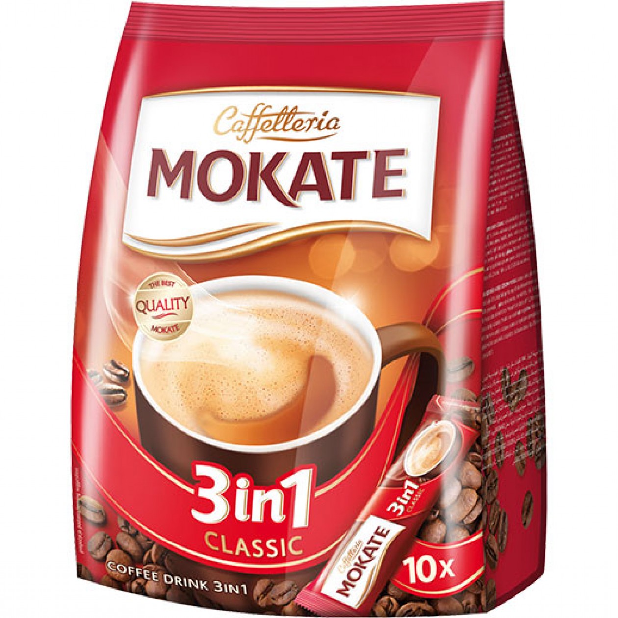 Mokate Instant Coffee 3 in 1 bag (sticks) (10x17g)