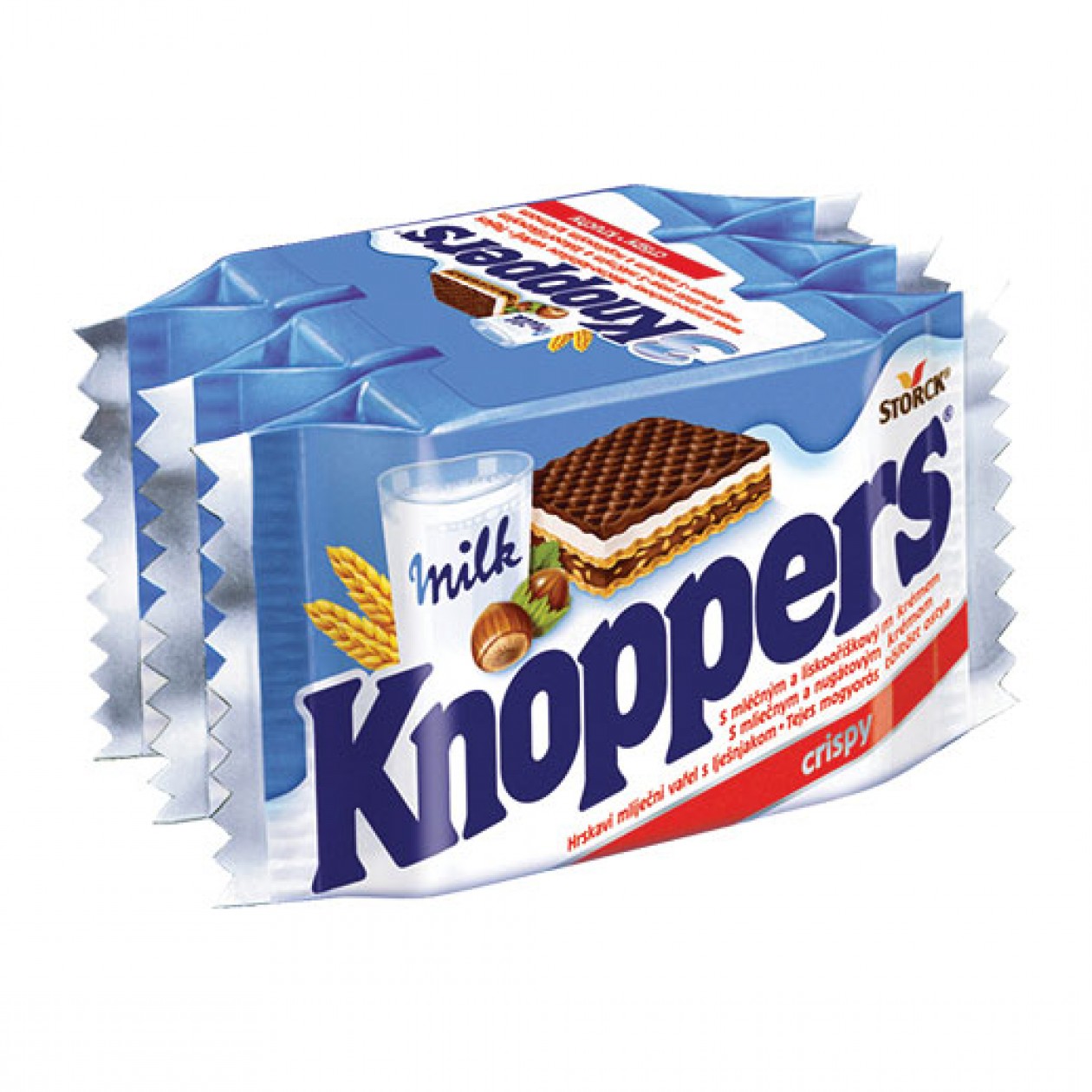 Knoppers Storck Chocolate Wafers 24x75gr (3 pack)