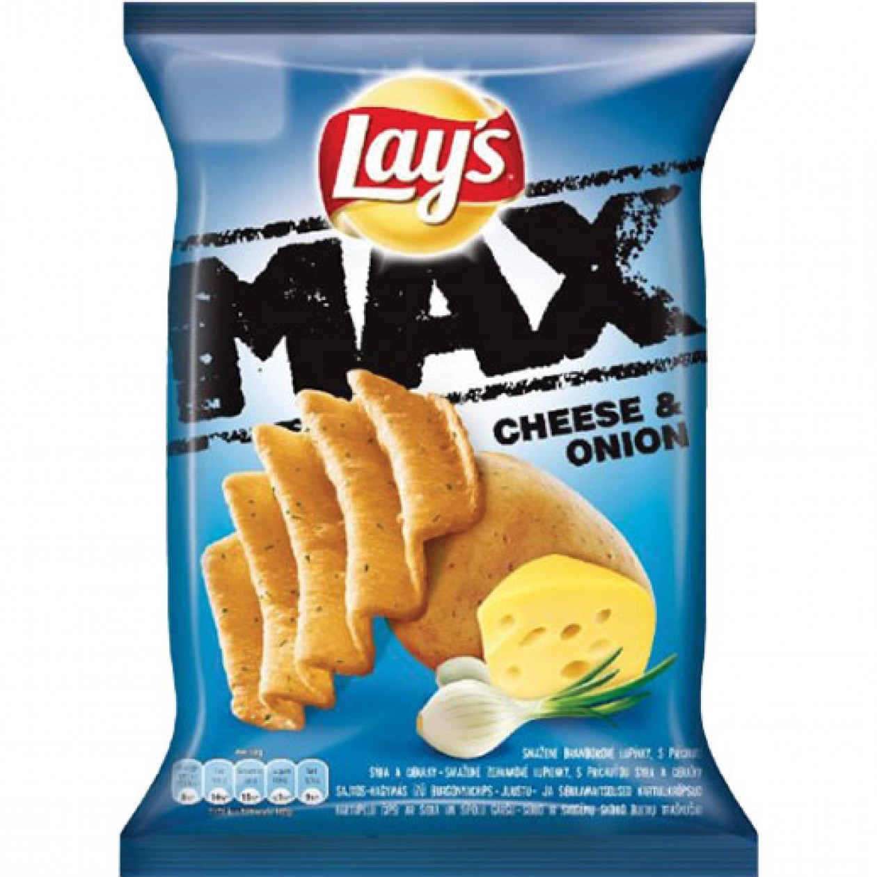 Crisps Lays Max Cheese & Onion 20x140g