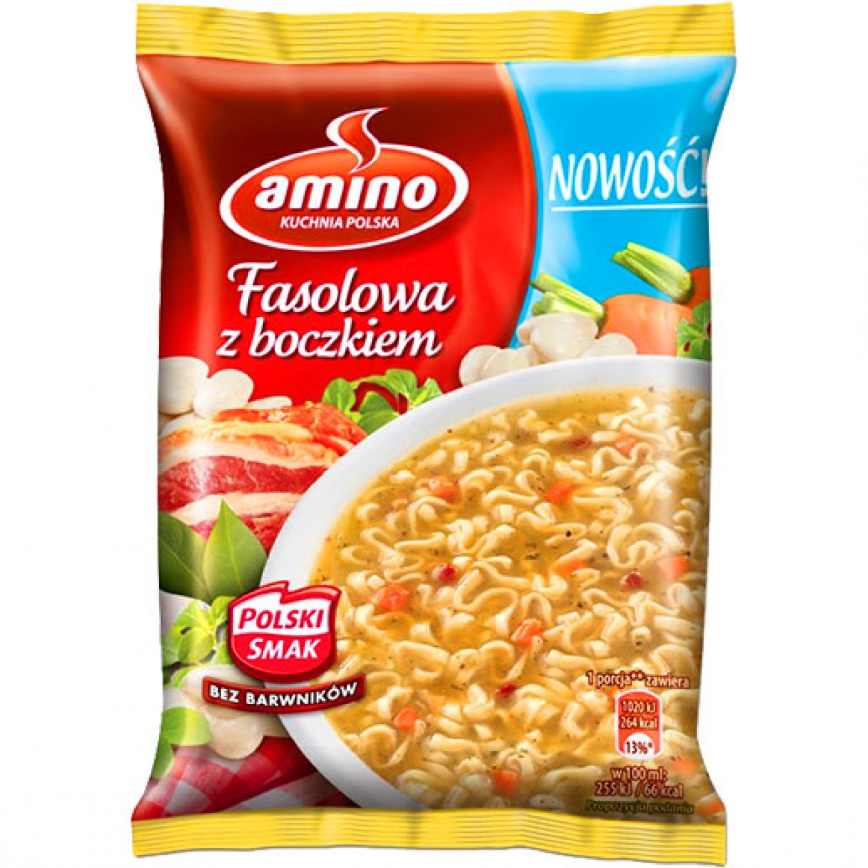 Amino Bean with Bacon Soup (Fasolowa) 11 x 63g