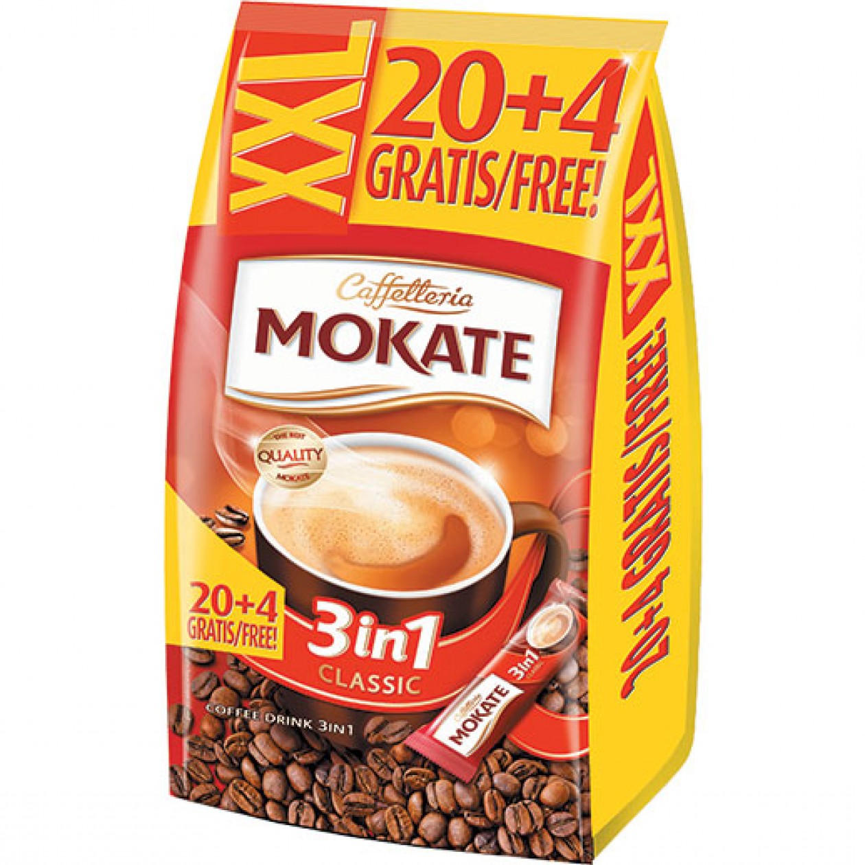 Mokate Classic 3 in 1 XXL (24x16g) (Red)