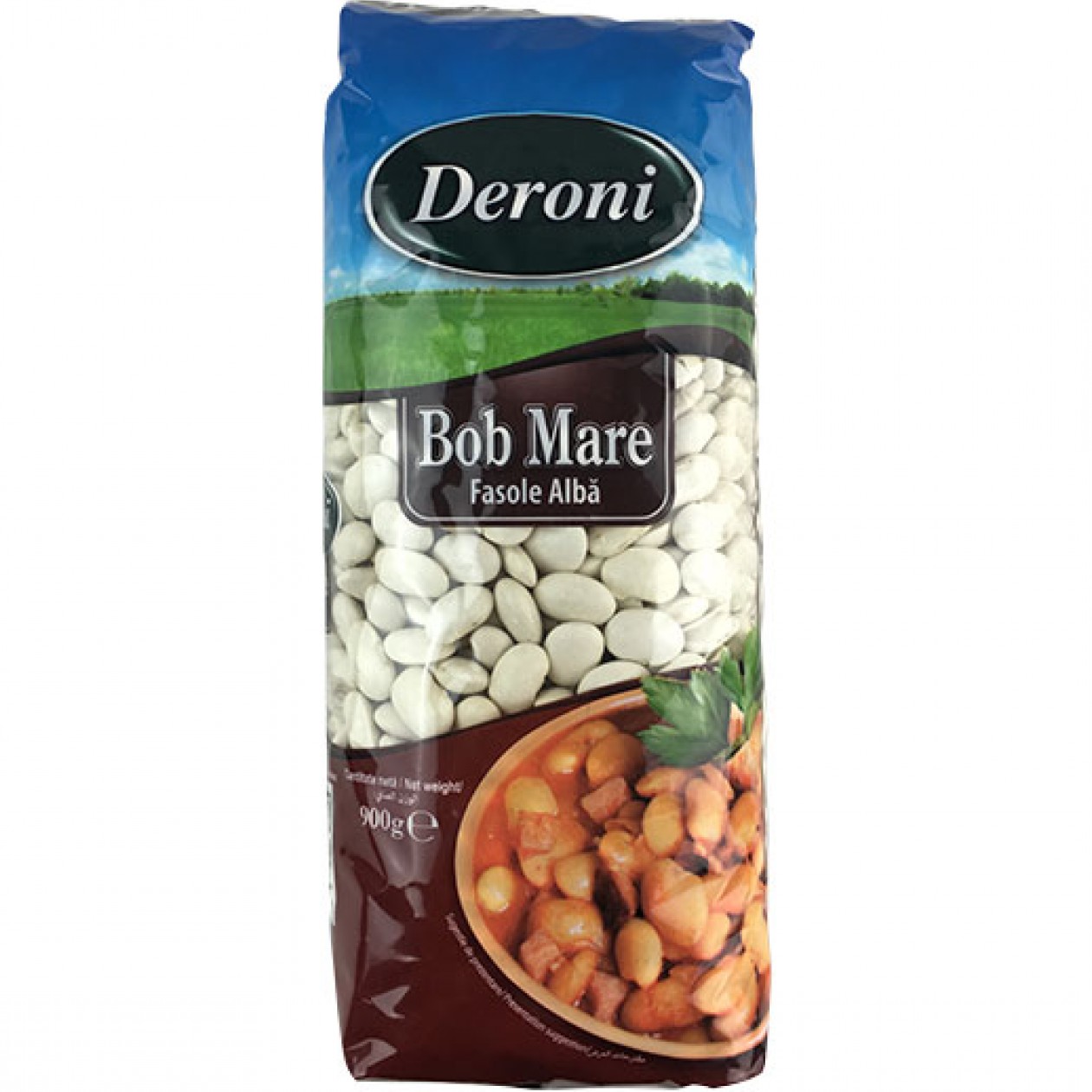 Deroni Beans Fasole Bob Mare 900g