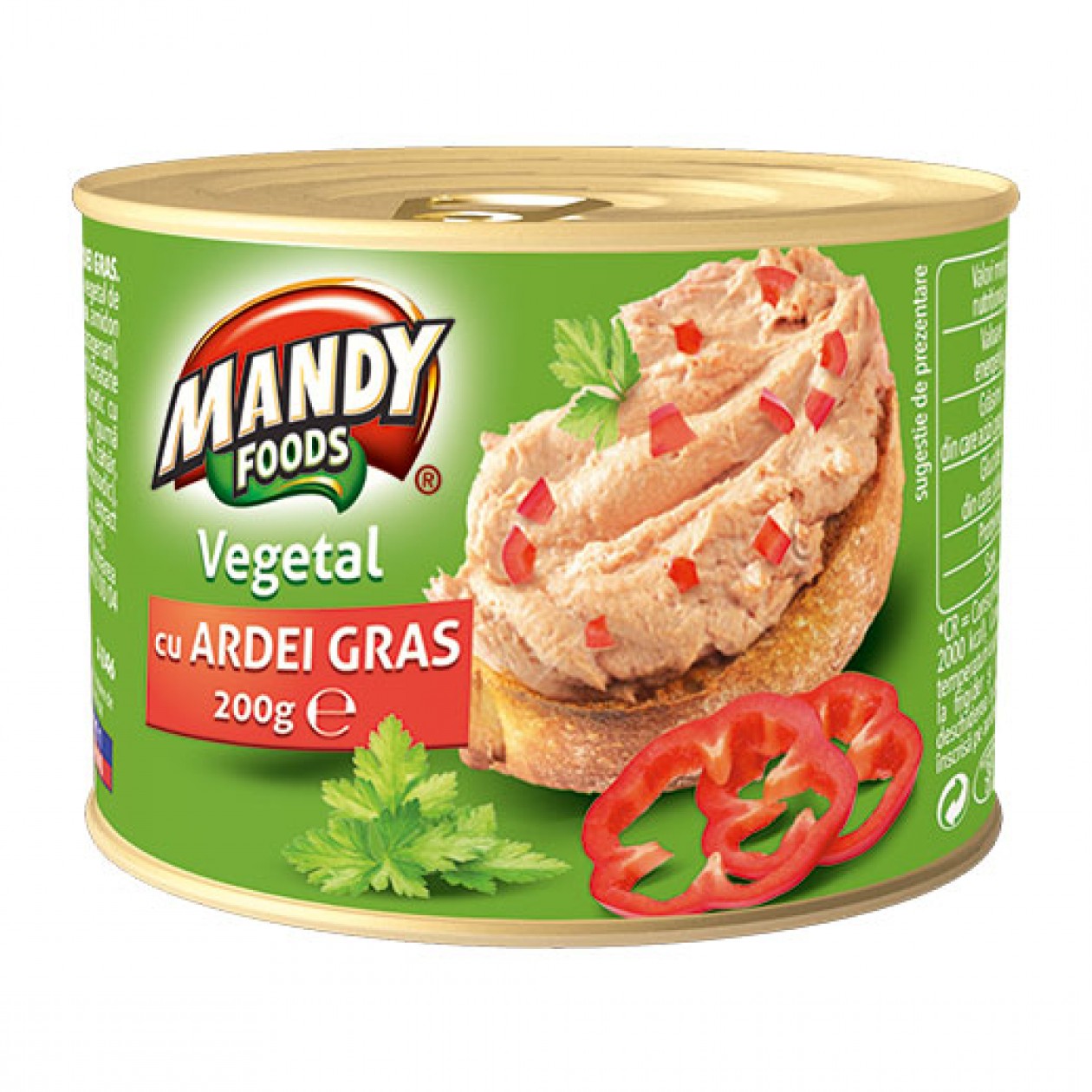 Mandy Foods Pate Veg. with Red Pepper 6 x 200g