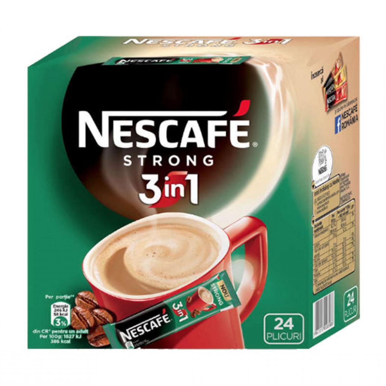 Nescafe Coffee 3 in 1 Strong 24x15g