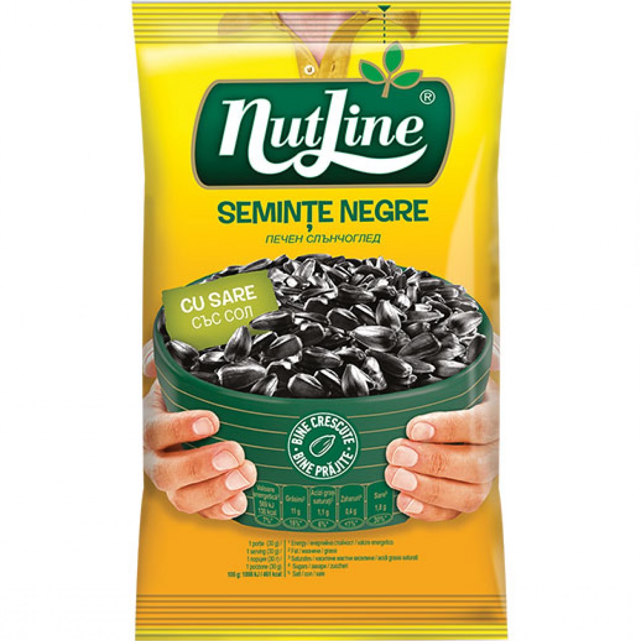 Nutline Sunflower Seeds Black R&S (Seminte Negre) 12 x 100g