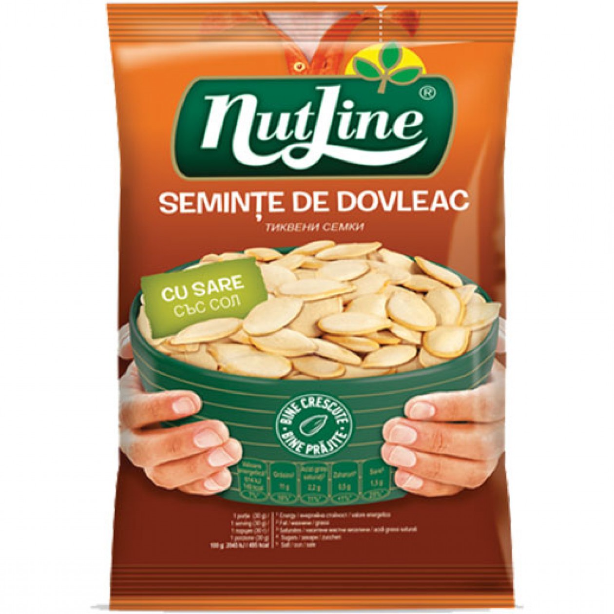 Nutline Pumpkin Seeds (Seminte Dovleac) 12 x 100g