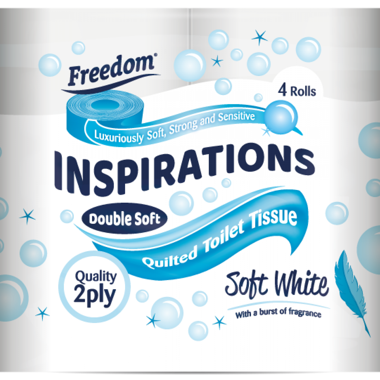 Freedom Inspirations Toilet tissue 4 rolls 2 Ply