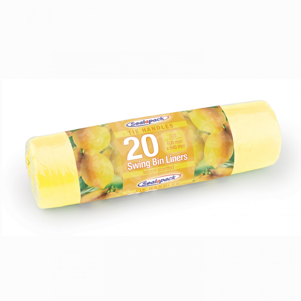 20 Scented Swing Bin Liner With Tie Handles Lemon Fragrance