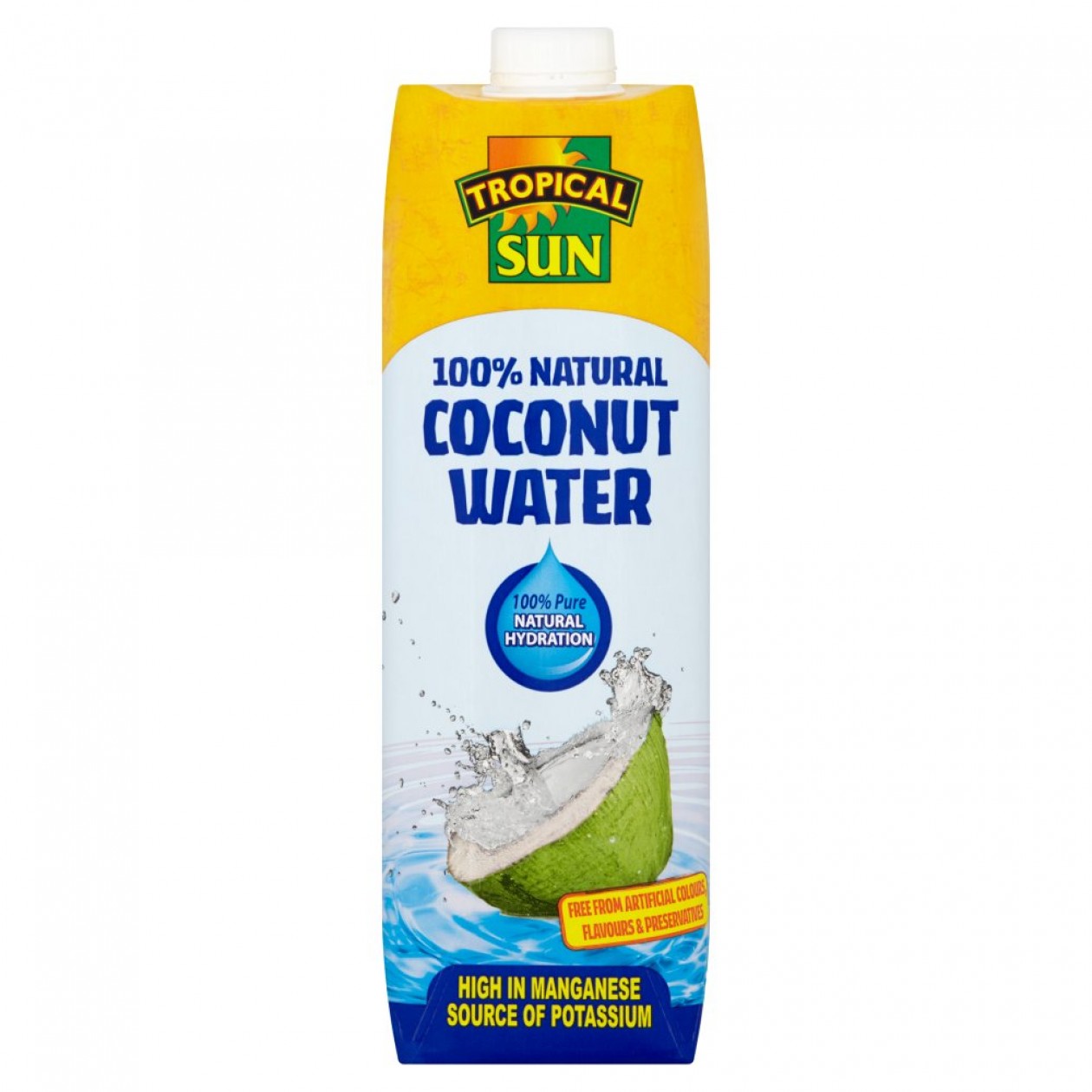 Tropical Sun 100 Percent Natural Coconut Water 1 Litre