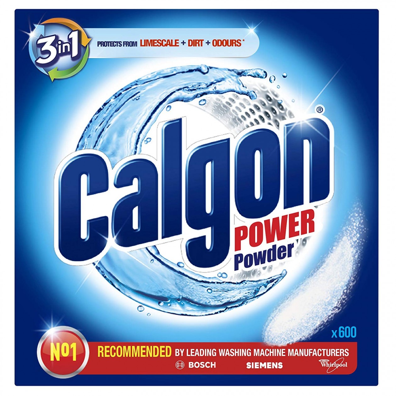 Calgon Powder 3-in-1 Water Softener, 600g