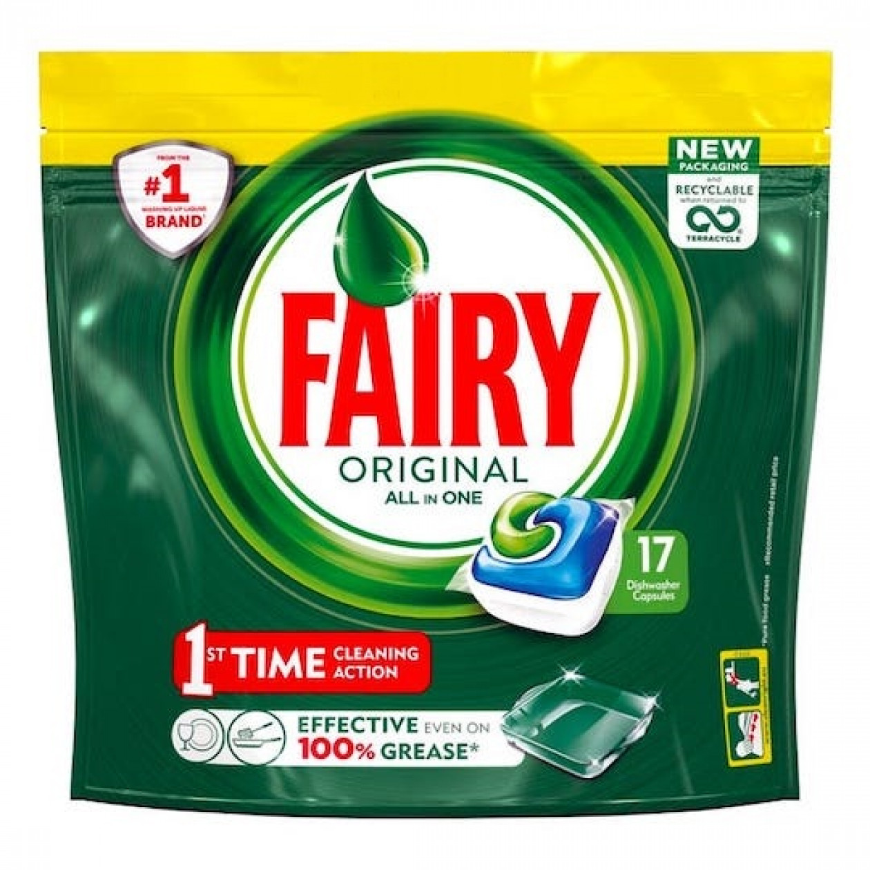 Fairy Original All In One Dishwasher Tablets 17 Pack