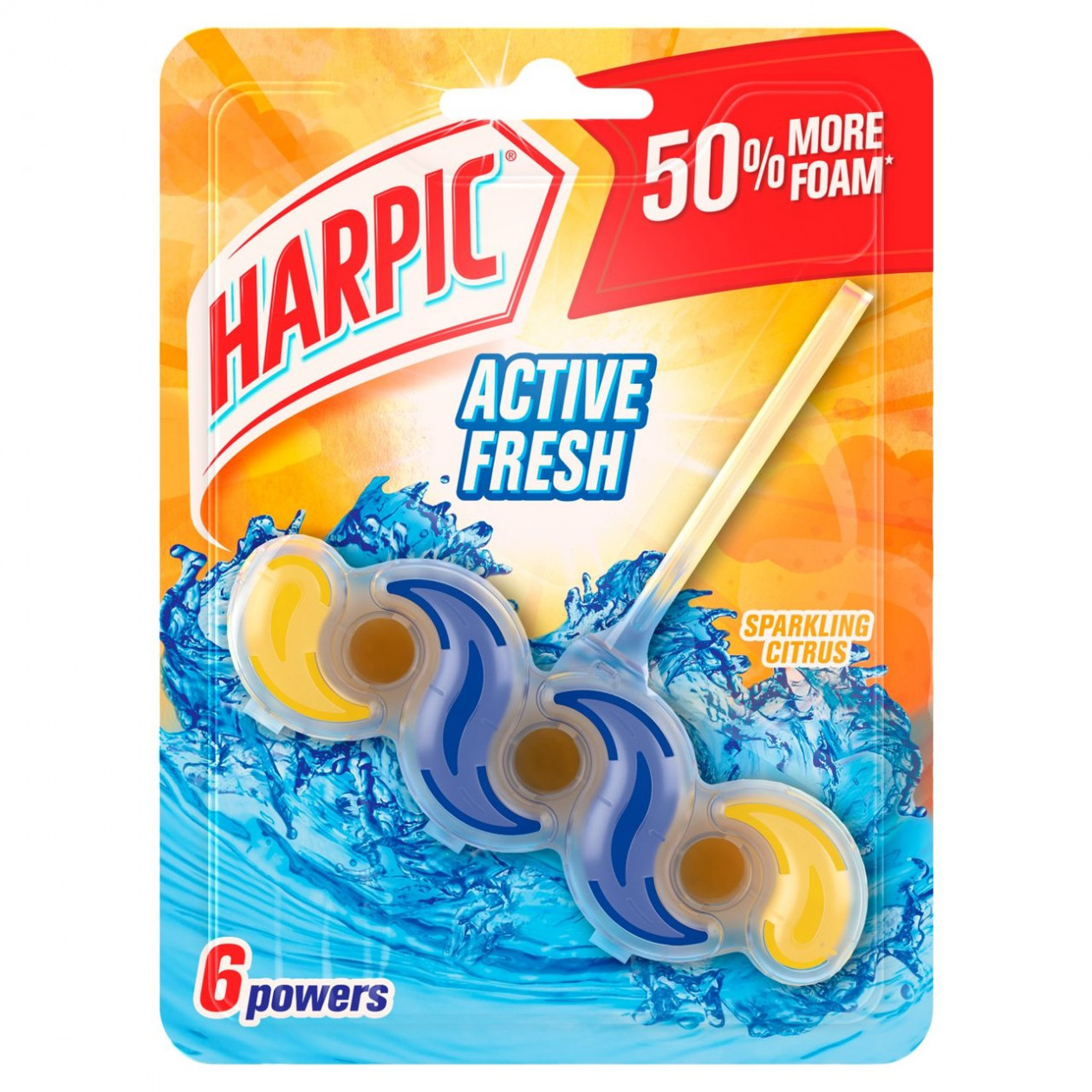 Harpic Fresh Power 6 Rim Block Summer Breeze Toilet Cleaner