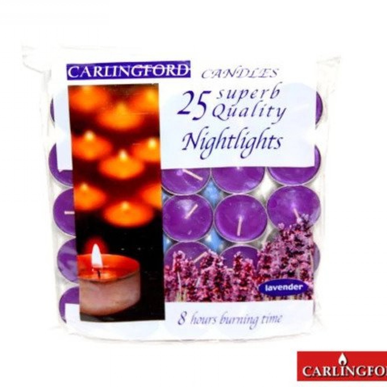 Carlingford Scented Nightlights Lavender  25pk