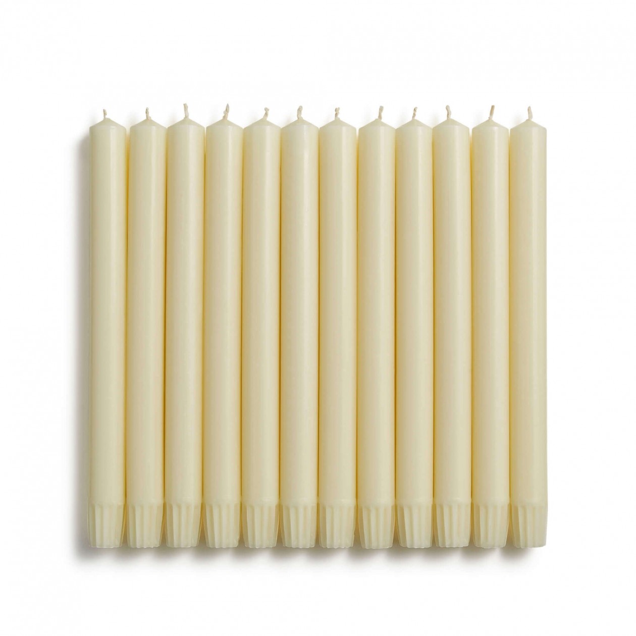 Wax Ivory Candles 20cm long pack of 25