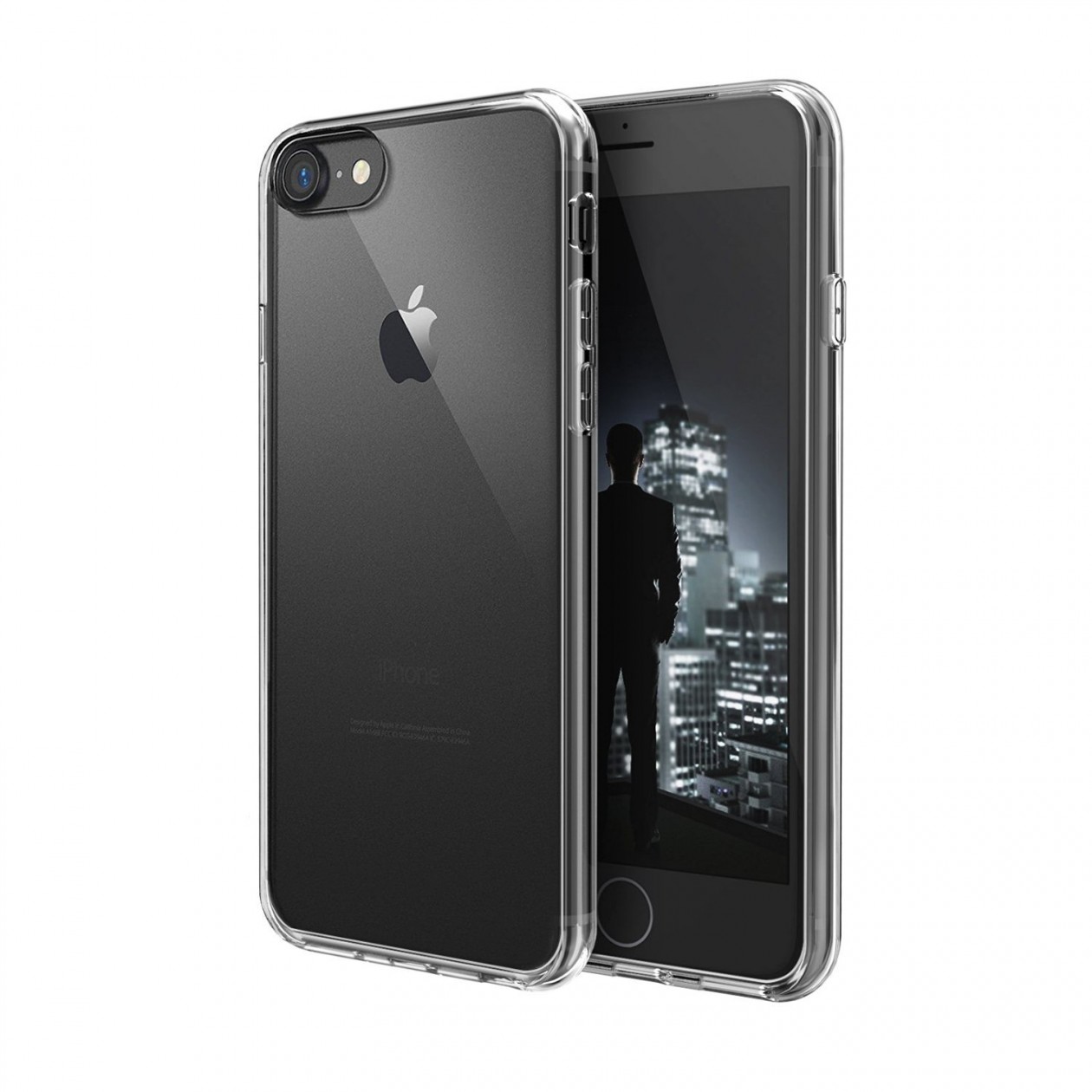 Rheme iPhone 8 iPhone 7 Case, Crystal Clear PC Back TPU Protective Cover