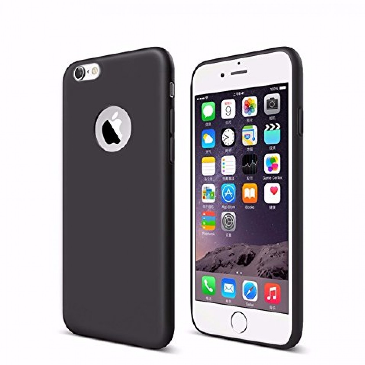 Silicone TPU Ultra Thin Fashion Luxury Cover For iphone 7 Black Color