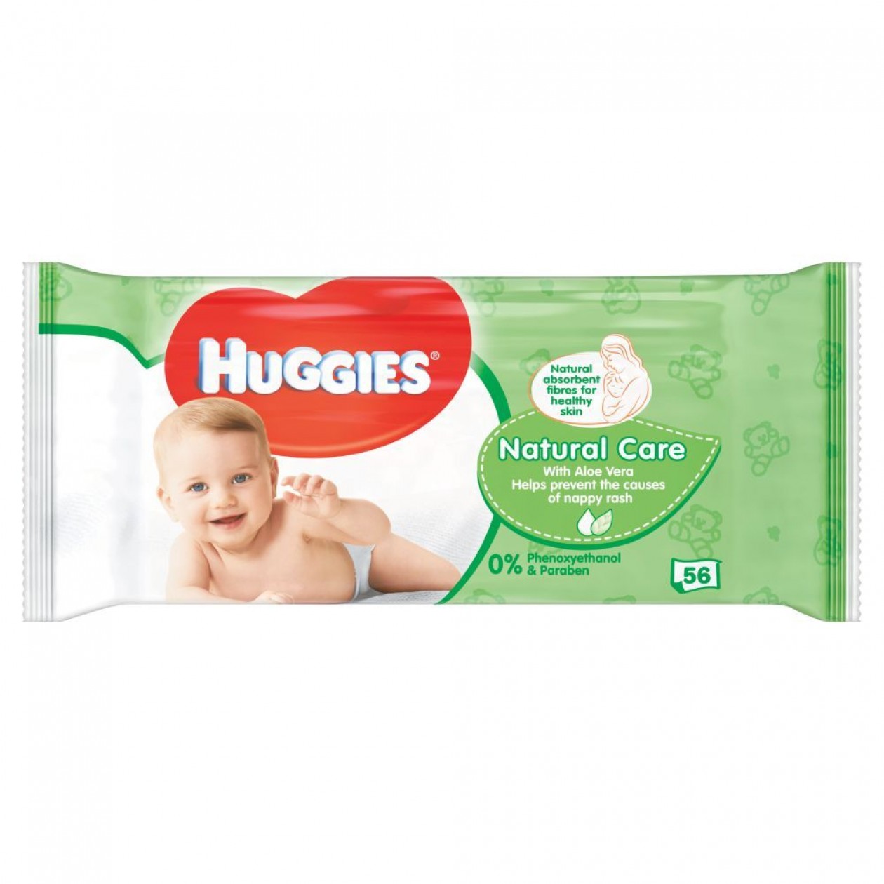 Huggies Baby Wipes Natural Care & Aloe Vera 10x 56 single