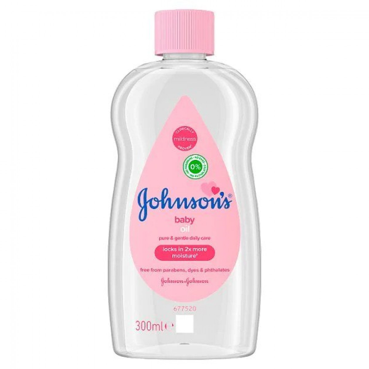 Johnsons Baby Oil Bottle 300ml